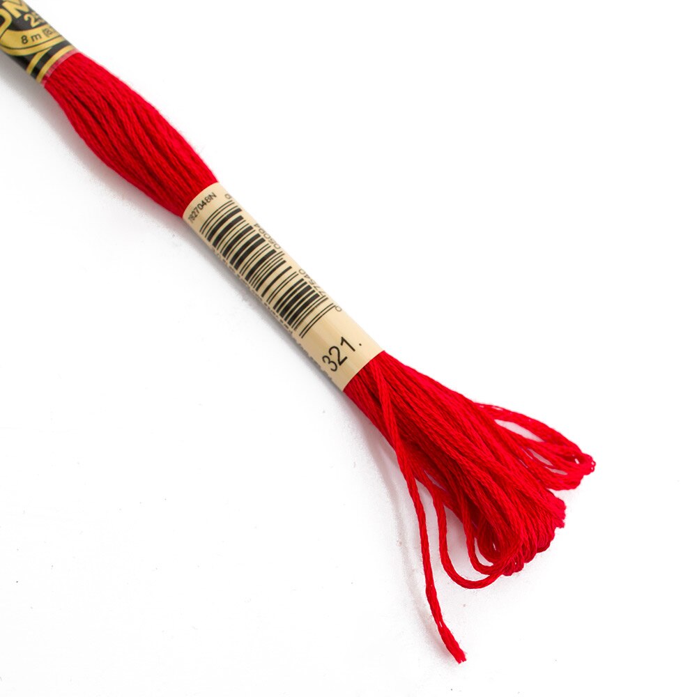 Sewing Supplies, Art & School, DMC, 6 strand, Embroidery floss, 50171, Red